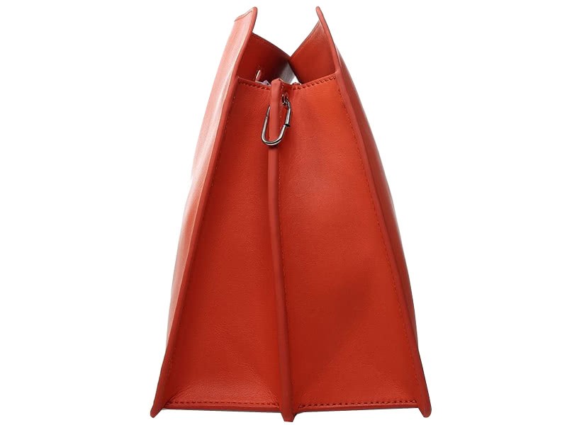 Celine Calf Leather Shoulder Bag Orange 3