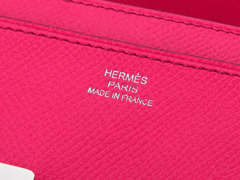 Hermes Epsom Original Calfskin Constance Long Wallet Hot Pink 4