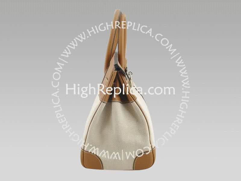 Hermes Birkin 35 Cm Toile And Togo Leather Tan 3