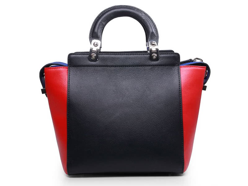 Givenchy Leather Hdg Convertible Tote Black Red 3