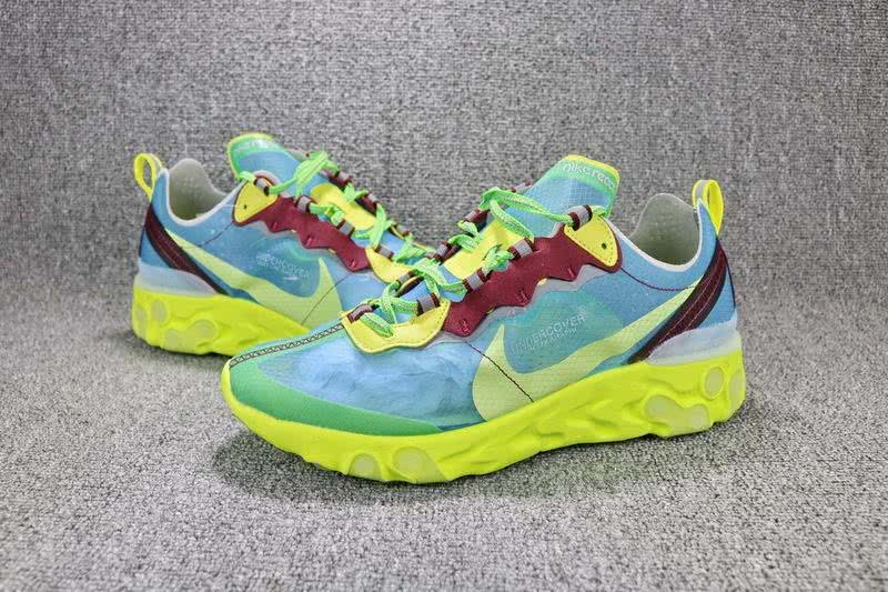 Air Max Undercover x Nike Upcoming React Element 87 Blue Green Shoes Men Women 2
