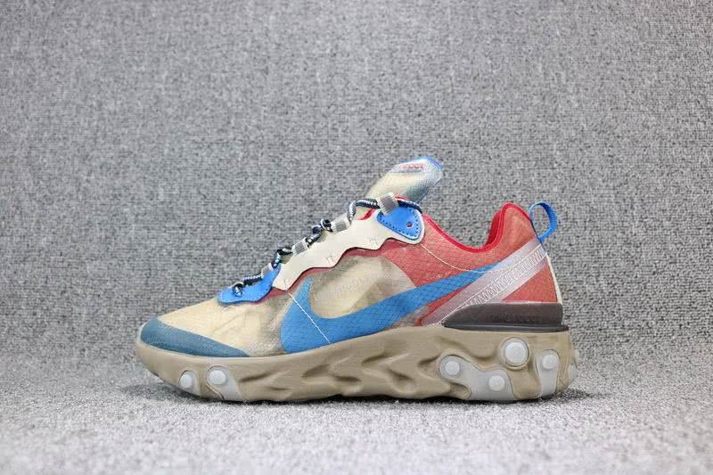 Air Max Undercover x Nike Upcoming React Element 87 Blue Yellow Shoes Men Women 2