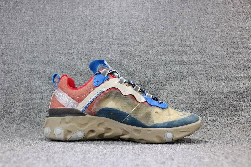 Air Max Undercover x Nike Upcoming React Element 87 Blue Yellow Shoes Men Women 3