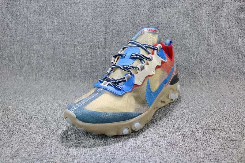 Air Max Undercover x Nike Upcoming React Element 87 Blue Yellow Shoes Men Women 4