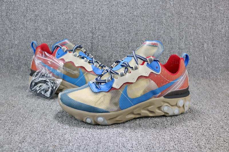 Air Max Undercover x Nike Upcoming React Element 87 Blue Yellow Shoes Men Women 8