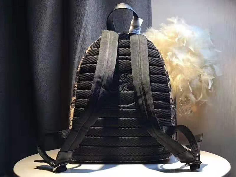 Dior Oblique With Christian Logo Backpack Lion Black 4