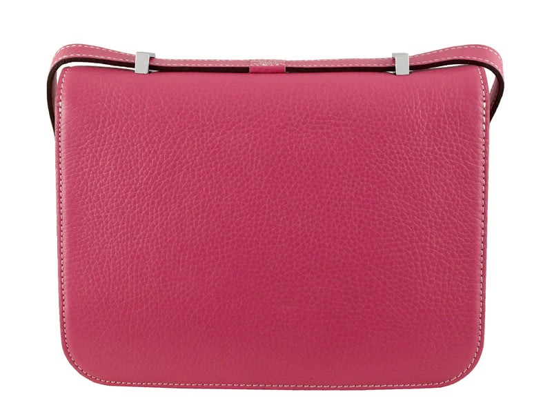 Hermes Constance 23 Single Shoulder Bag Togo Leather Pink 4