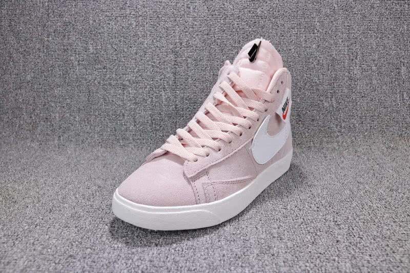 Nike WMNS Blazer Mid Sneakers Zipper Pink White Women 5