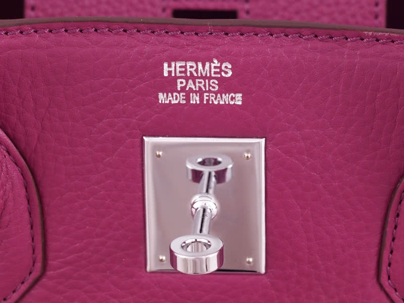 Hermes Birkin 35cm Togo Clemence Fuschia 9