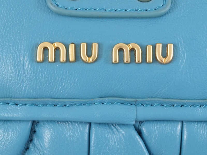 Miu Miu Small Coffer Bag Blue 8