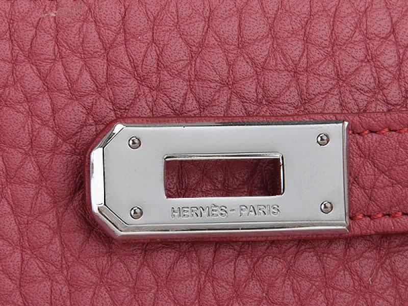 Hermes Dogon Togo Original Leather Kelly Long Wallet Plum 4