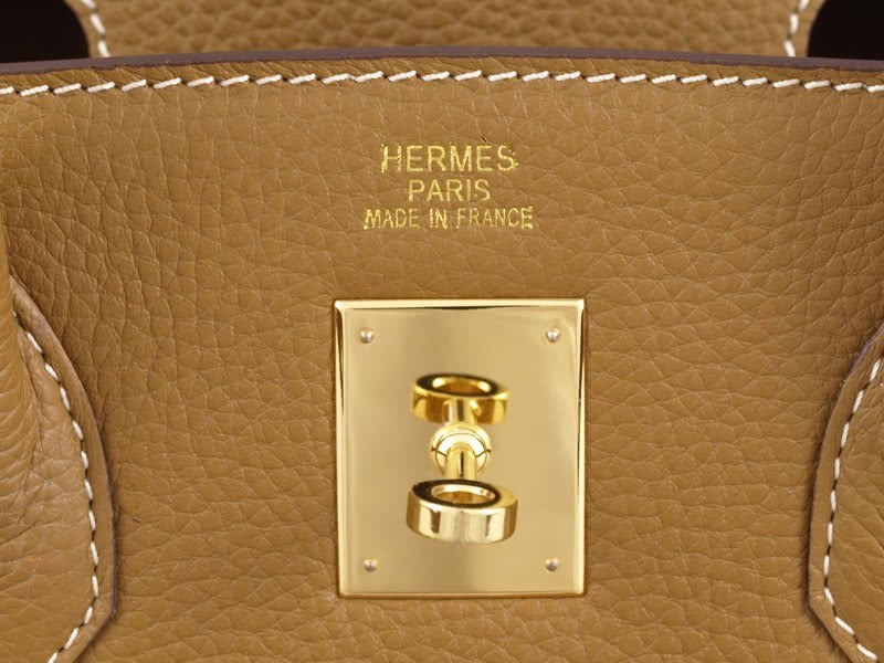 Hermes Birkin 35cm Togo Clemence Gold With Golden Hardware 9