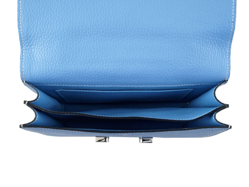 Hermes Constance 23 Single Shoulder Bag Togo Leather Blue 8