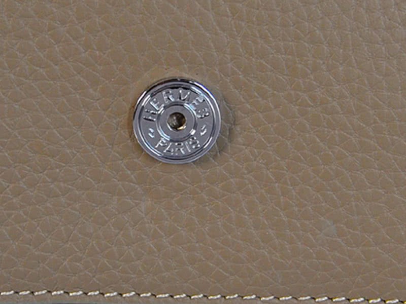 Hermes Pilot Envelope Clutch Grey With Silver Hardware 7