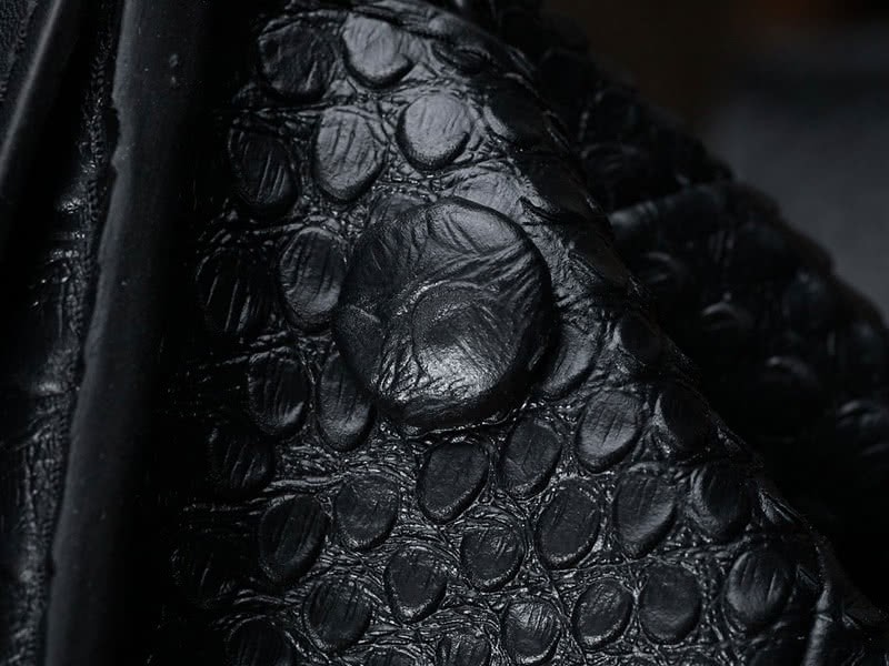 Celine Tie Nano Top Handle Bag Leather Black Python 10