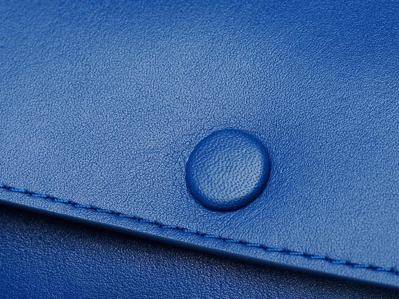 Celine Tie Nano Top Handle Bag Leather Blue 11