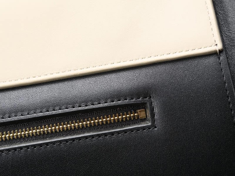 Celine Mini Belt Bag Smooth Calfskin Black With Beige 10