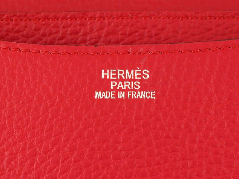 Hermes Constance 23 Single Shoulder Bag Togo Leather Red 8