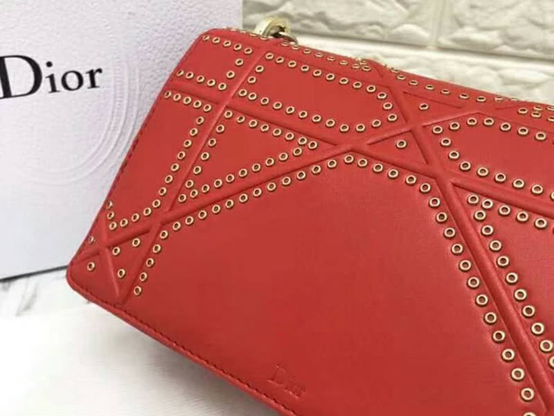 Dior Diorama Calfskin Bag Red d0422-13 7