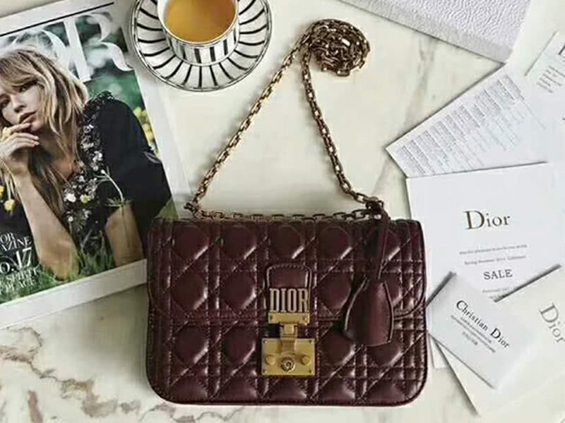 Dior Dioraddict Lambskin Bag Burgundy d58181 1