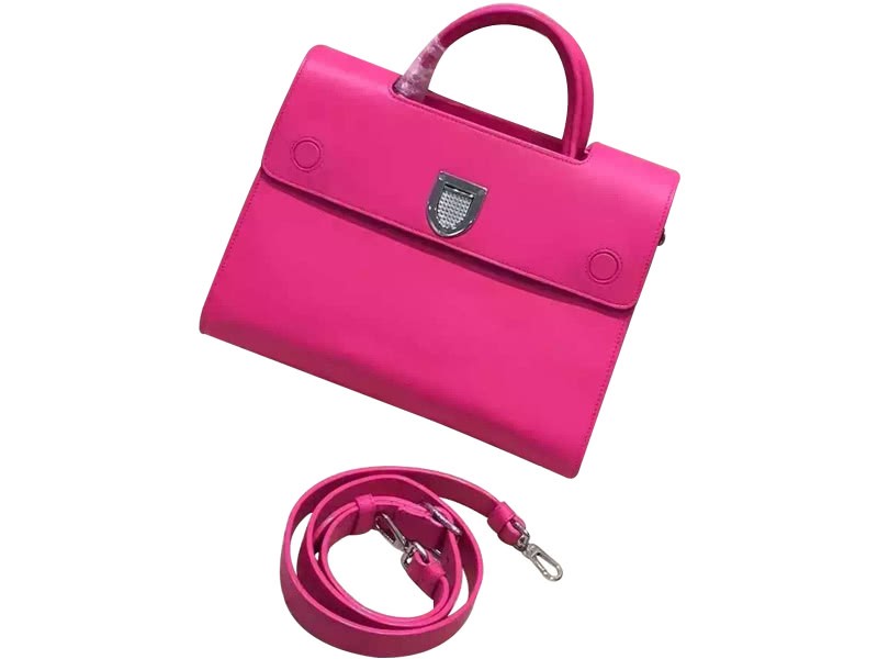 Dior Diorever Bag Noisette Prestige Calfskin Hot Pink 1