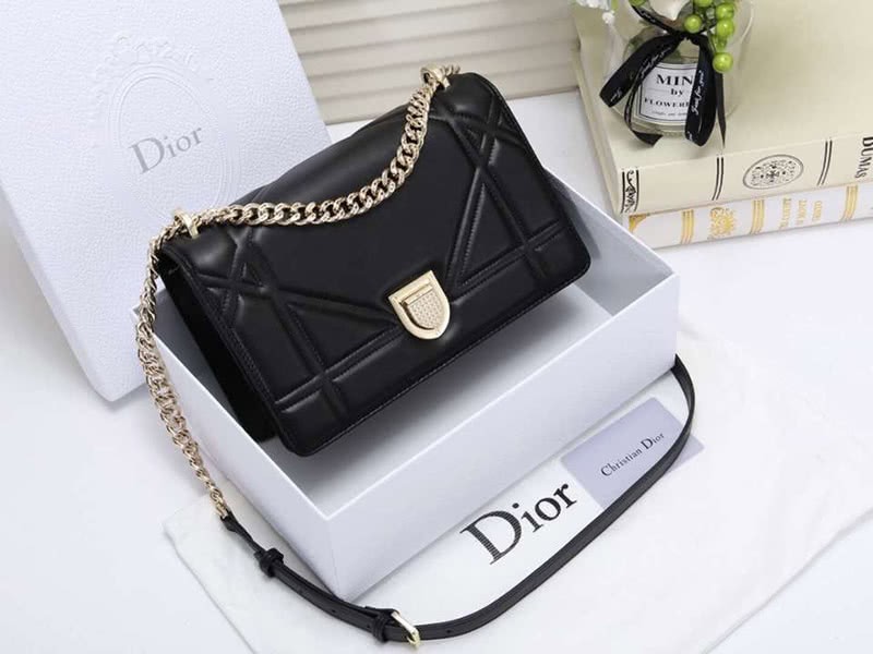 Dior Diorama Lambskin Bag Black d0528 2