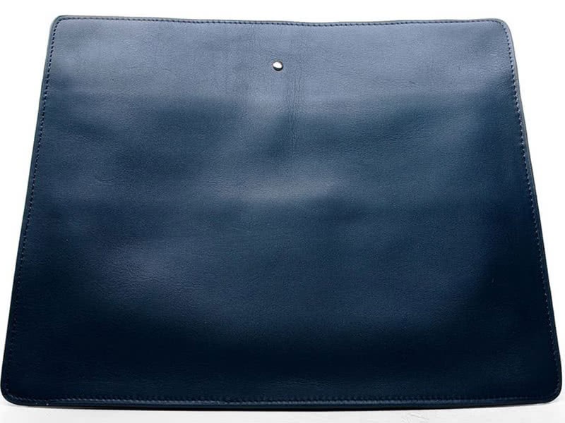 Celine Calf Leather Shoulder Bag Dark Blue 4