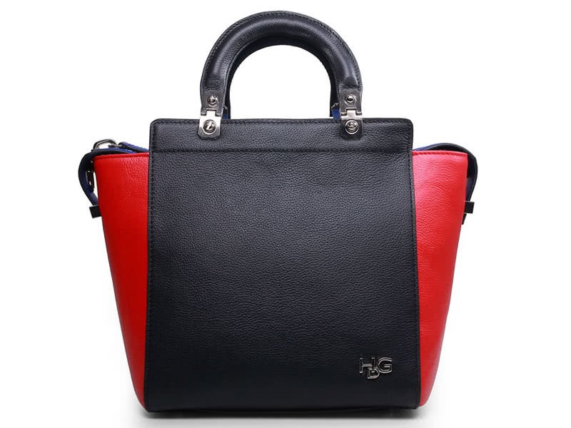Givenchy Leather Hdg Convertible Tote Black Red 1