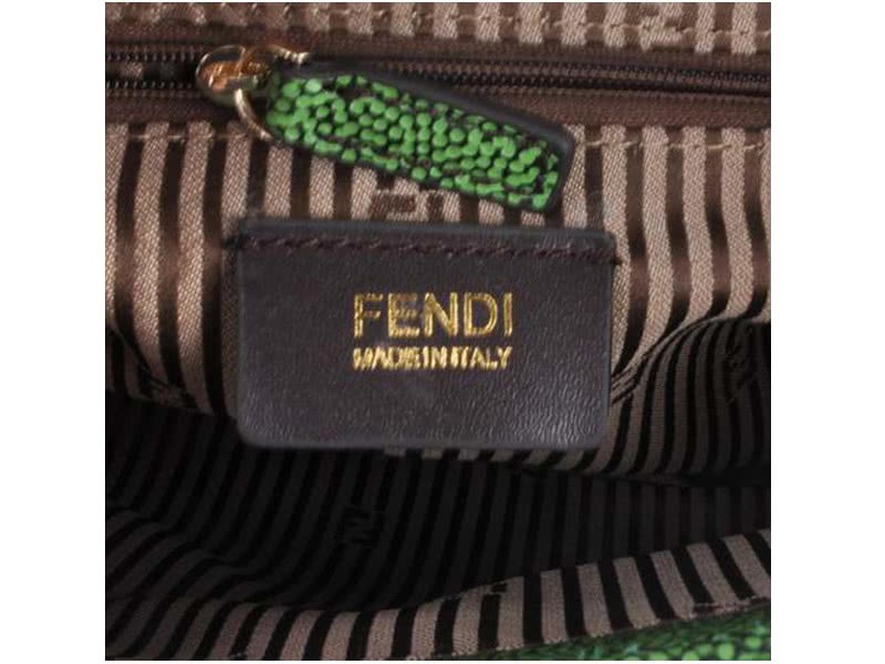 Fendi Chameleon Shoulder Bag Green 10