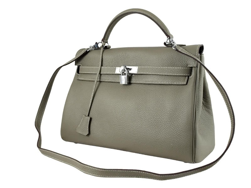 Hermes Kelly 32cm Togo Leather Clemence Grey 2