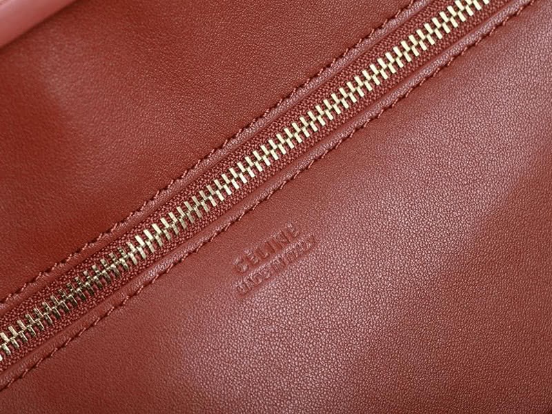Celine Tie Nano Top Handle Bag Leather Brown 15