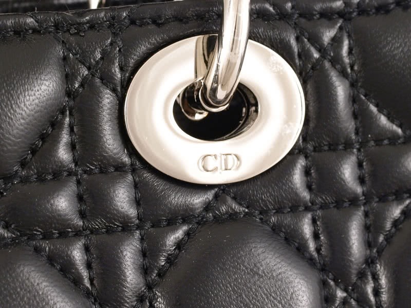 Dior Large Lambskin Bag Black 6