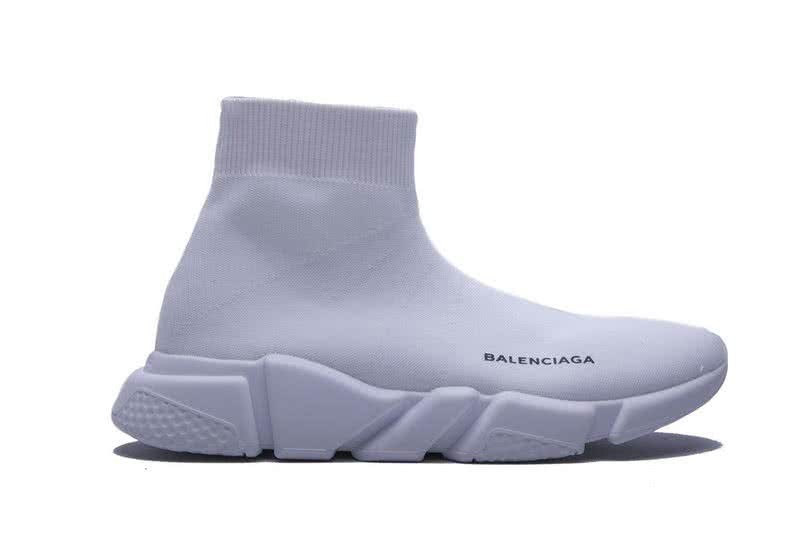Mens Balenciaga Speed Trainers All White Sneakers Sale 5