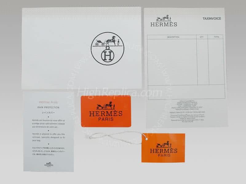 Hermes Birkin 35 Cm Toile And Togo Leather Orange 16