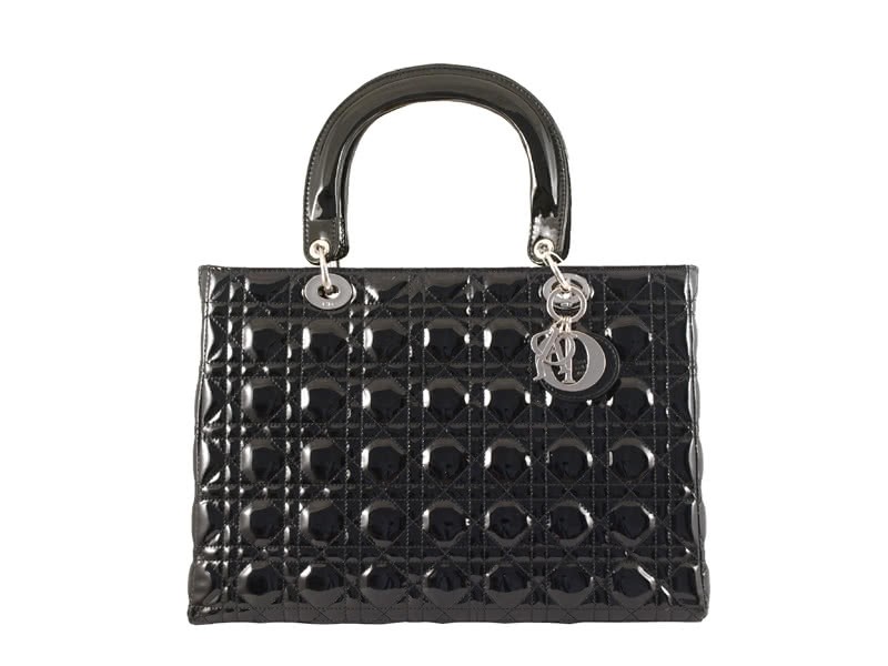 Dior Large Patent Leather Bag Black 1