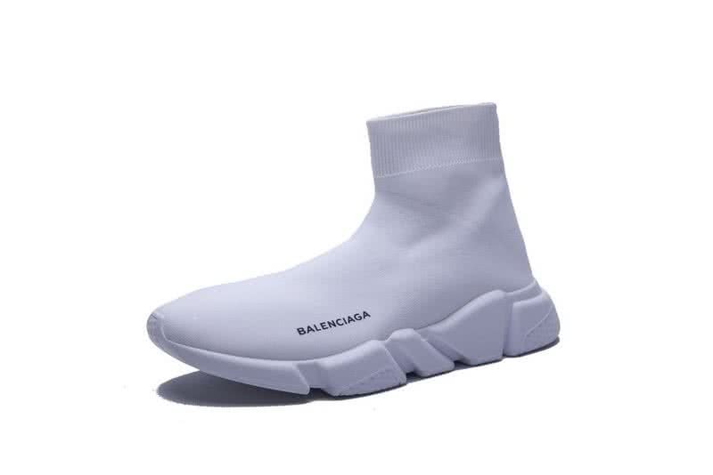 Mens Balenciaga Speed Trainers All White Sneakers Sale 6