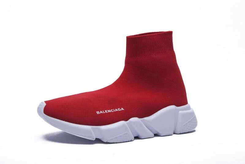 Balenciaga Stretch Mesh High Top Sneaker Red51 7