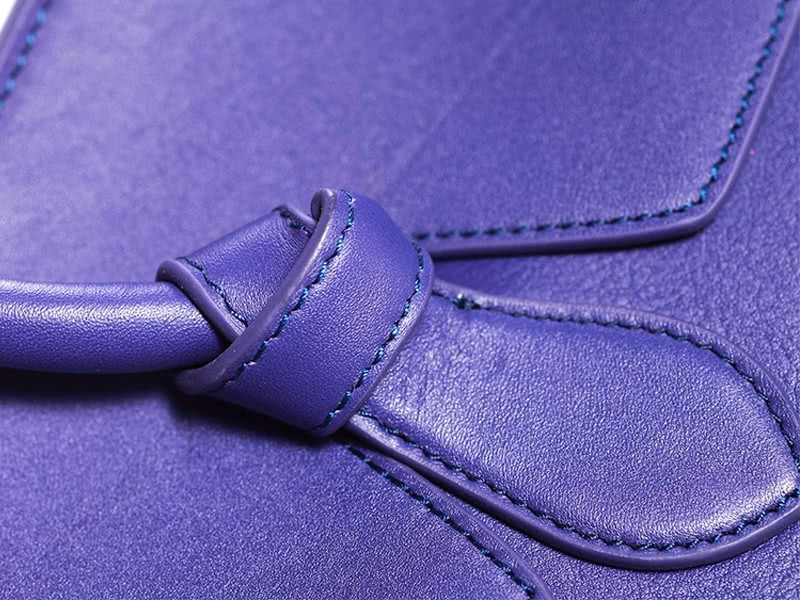 Celine Tie Bag Original Leather Violet 9