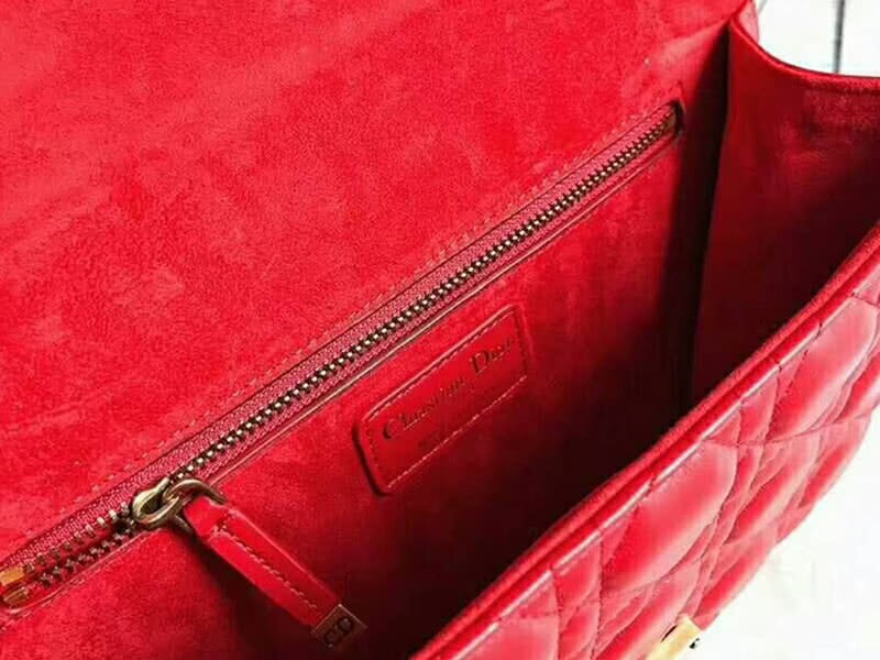 Dior Dioraddict Lambskin Bag Red d58182 10