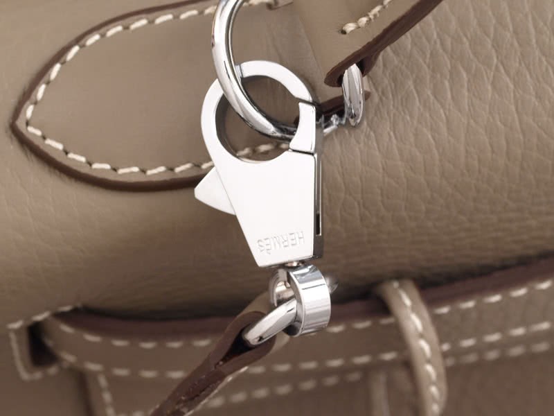 Hermes Kelly 32cm Togo Leather Clemence Gris Clair 8
