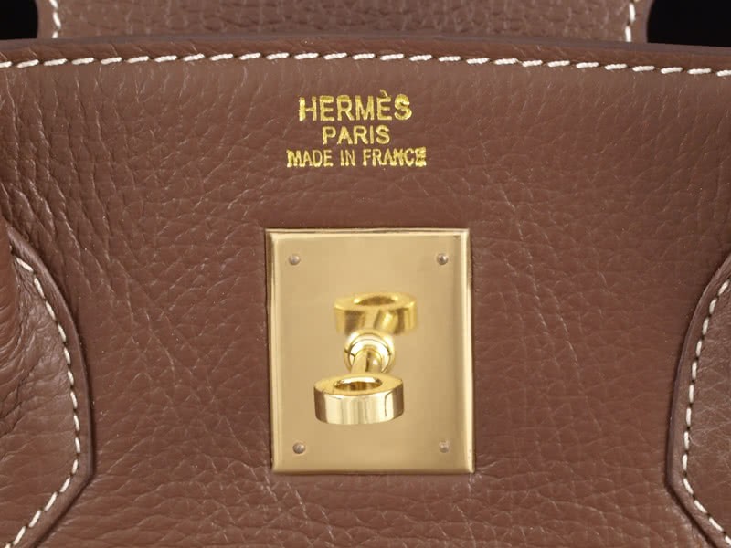 Hermes Birkin 35cm Clemence Barenia With Golden Hardware 9