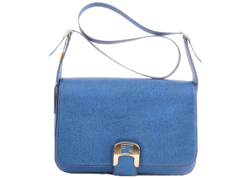 Fendi Chameleon Shoulder Bag Blue 1