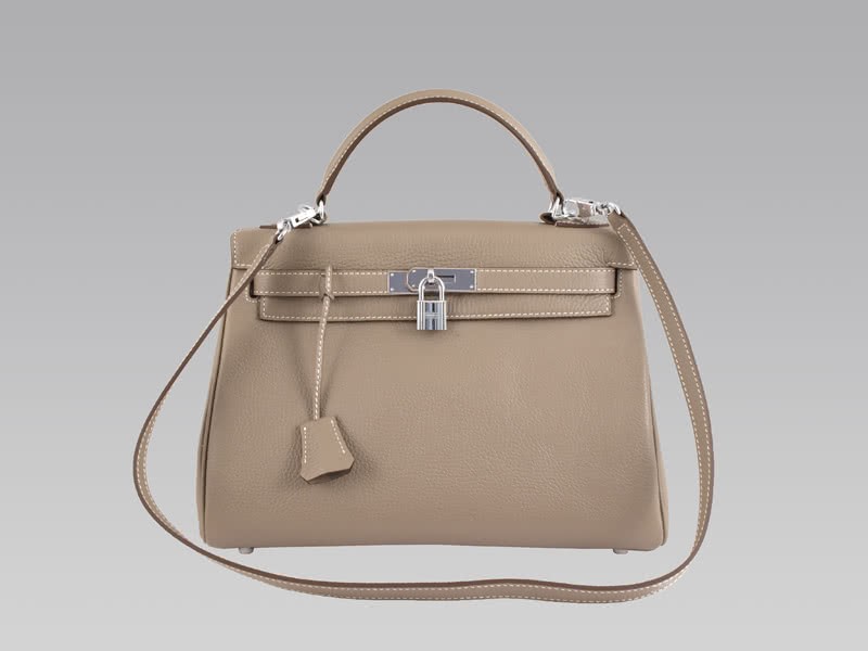 Hermes Kelly 32cm Togo Leather Clemence Gris Clair 1