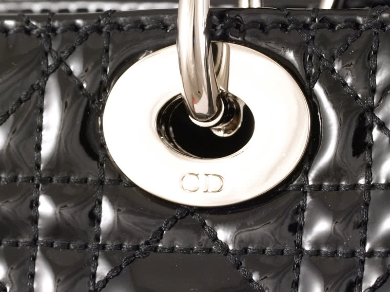Dior Large Patent Leather Bag Black 6