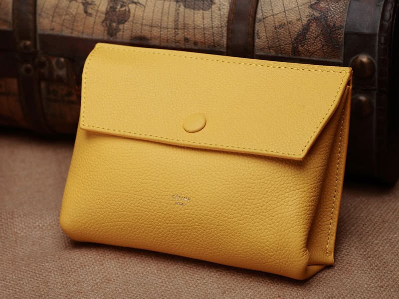 Celine Tie Nano Top Handle Bag Leather Yellow 8