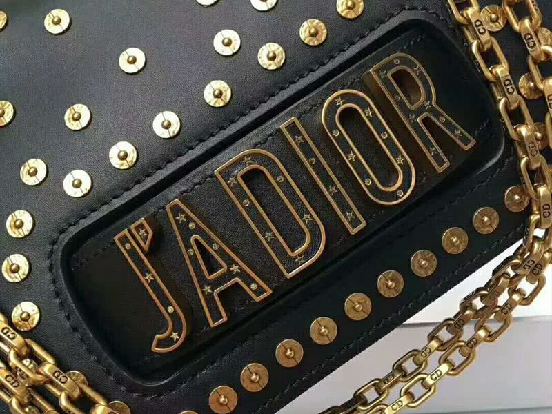 Dior J'Adior Gold Studded Flap Mini Chain Bag Black dstud01 9