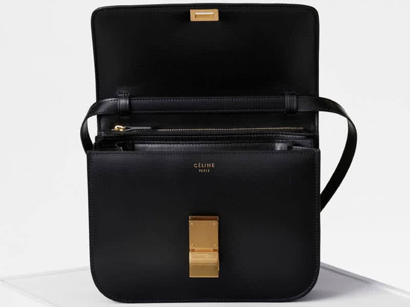 Celine Medium Classic Bag In Box Calfskin Black 164173 4
