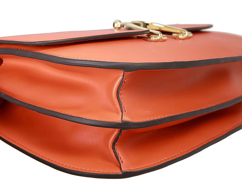 Hermes Stirrup Shoulder Bag Orange 6