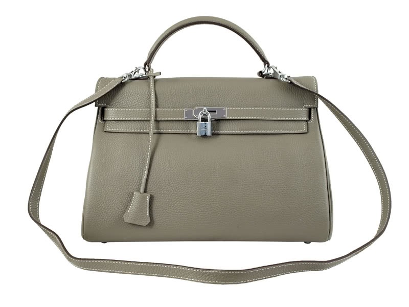 Hermes Kelly 32cm Togo Leather Clemence Grey 1