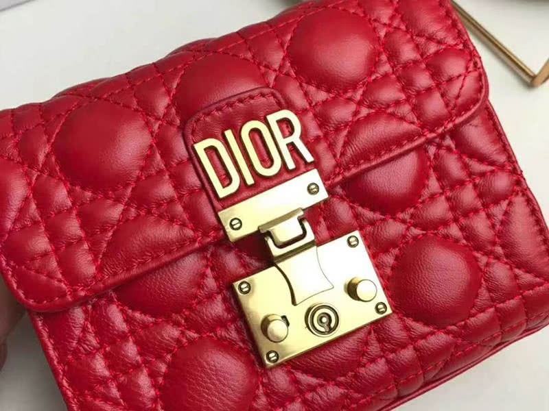 Dior Dioraddict Mini Lambskin Bag Red 3